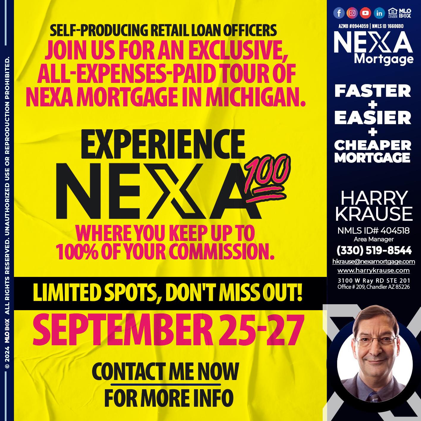 NEXA 100 - Harry Krause -Area Manager