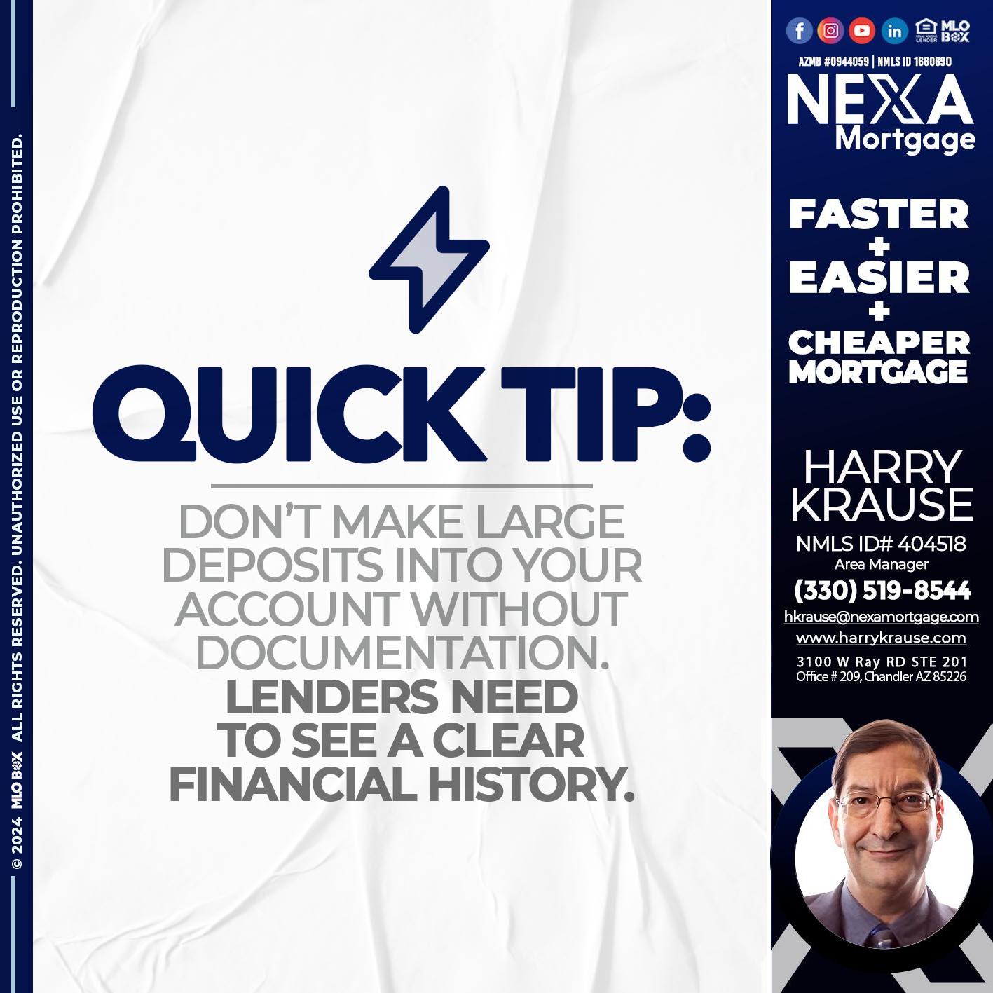 quick tip - Harry Krause -Area Manager