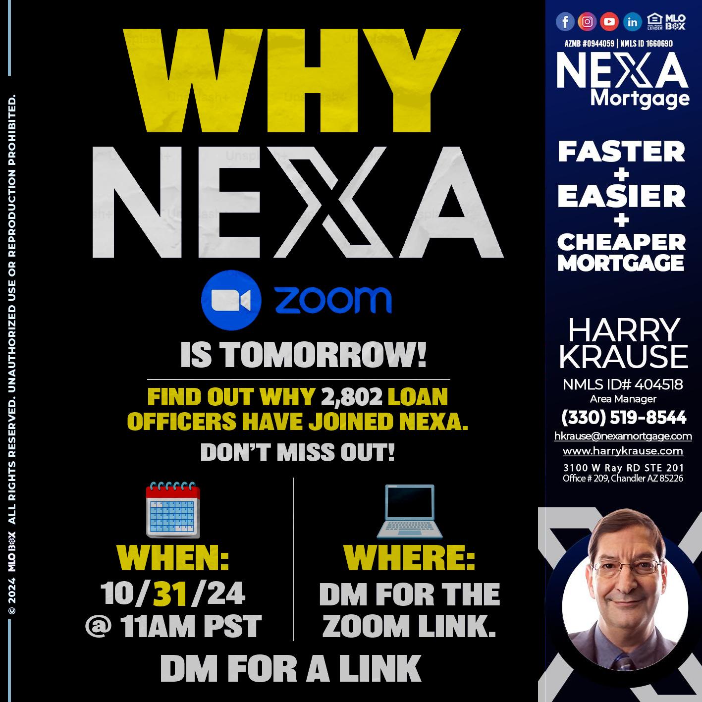 WHY NEXA - Harry Krause -Area Manager