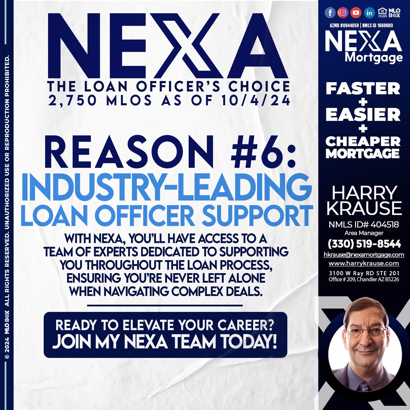 REASON 6 BROKER CHOICE - Harry Krause -Area Manager