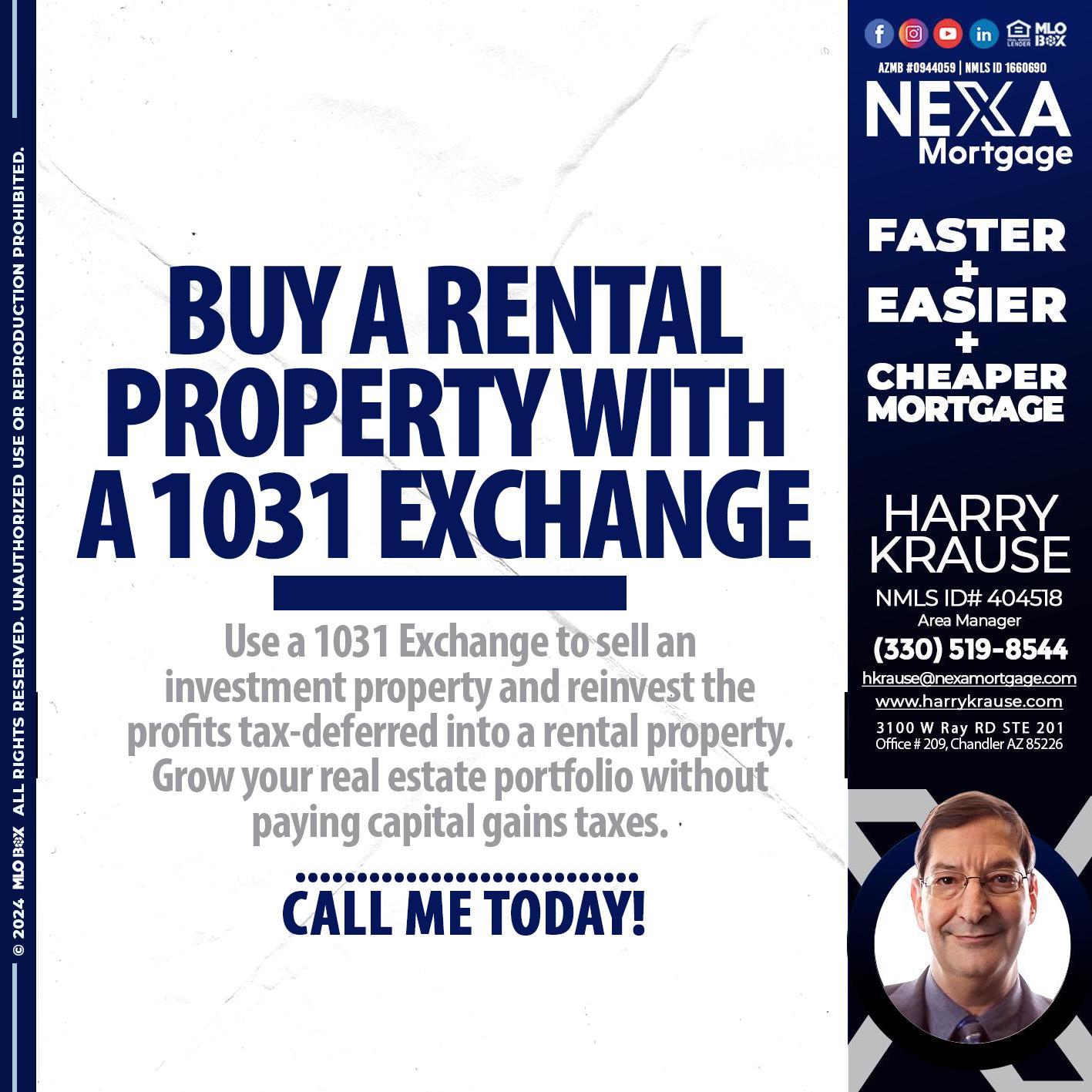 BUY A RENTAL PROPERTY - Harry Krause -Area Manager