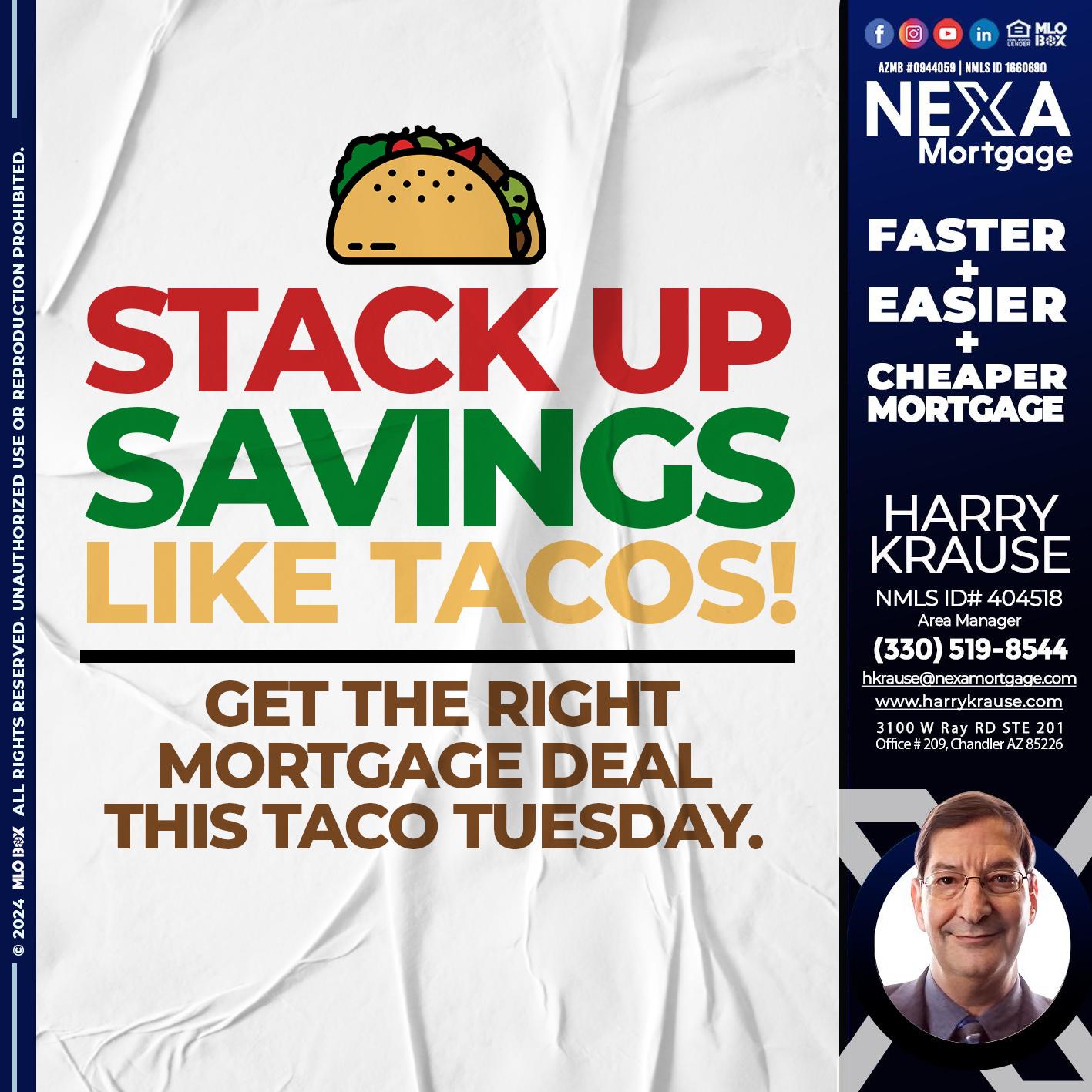 STACK UP TACOS - Harry Krause -Area Manager