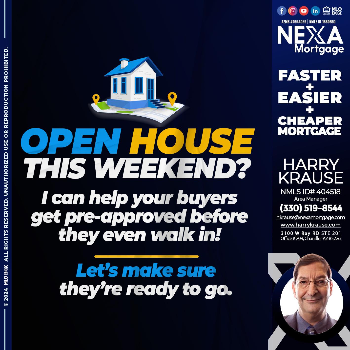 open house - Harry Krause -Area Manager