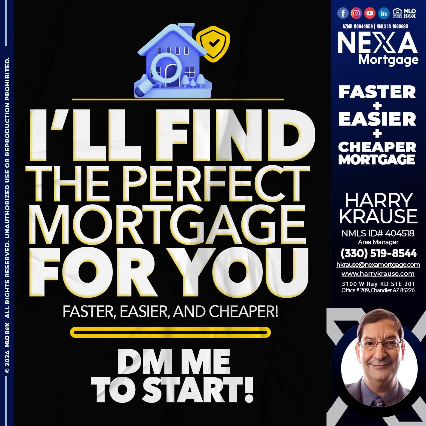 I WILL FIND YOU - Harry Krause -Area Manager