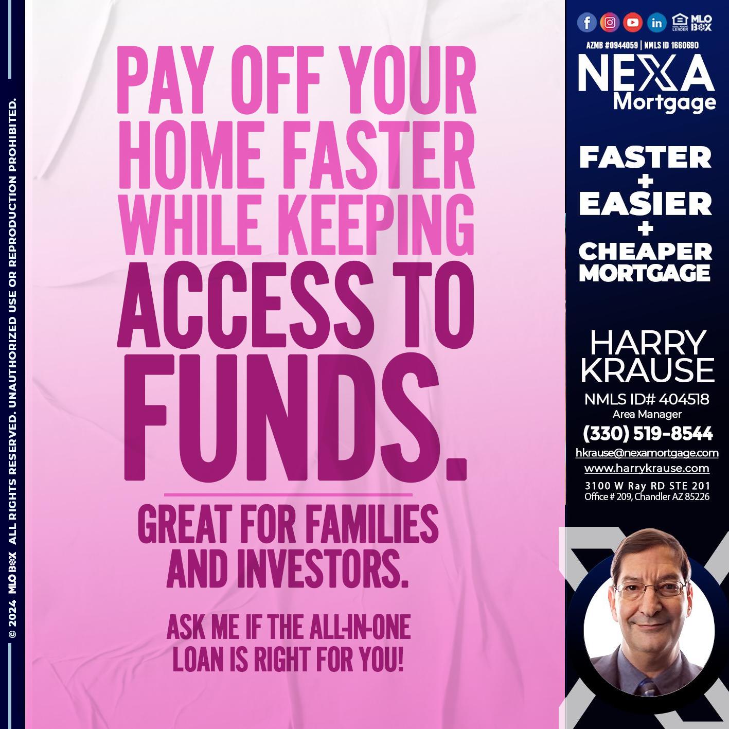 PAY OFF YOUR - Harry Krause -Area Manager