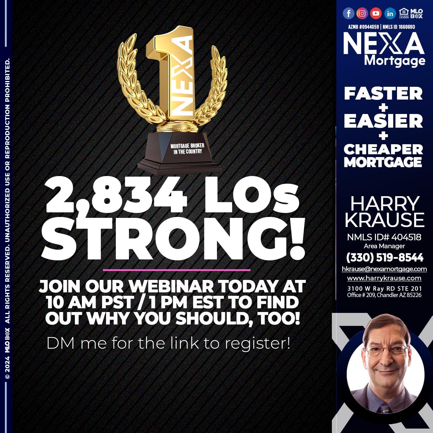 2834 LOs WHY NEXA - Harry Krause -Area Manager