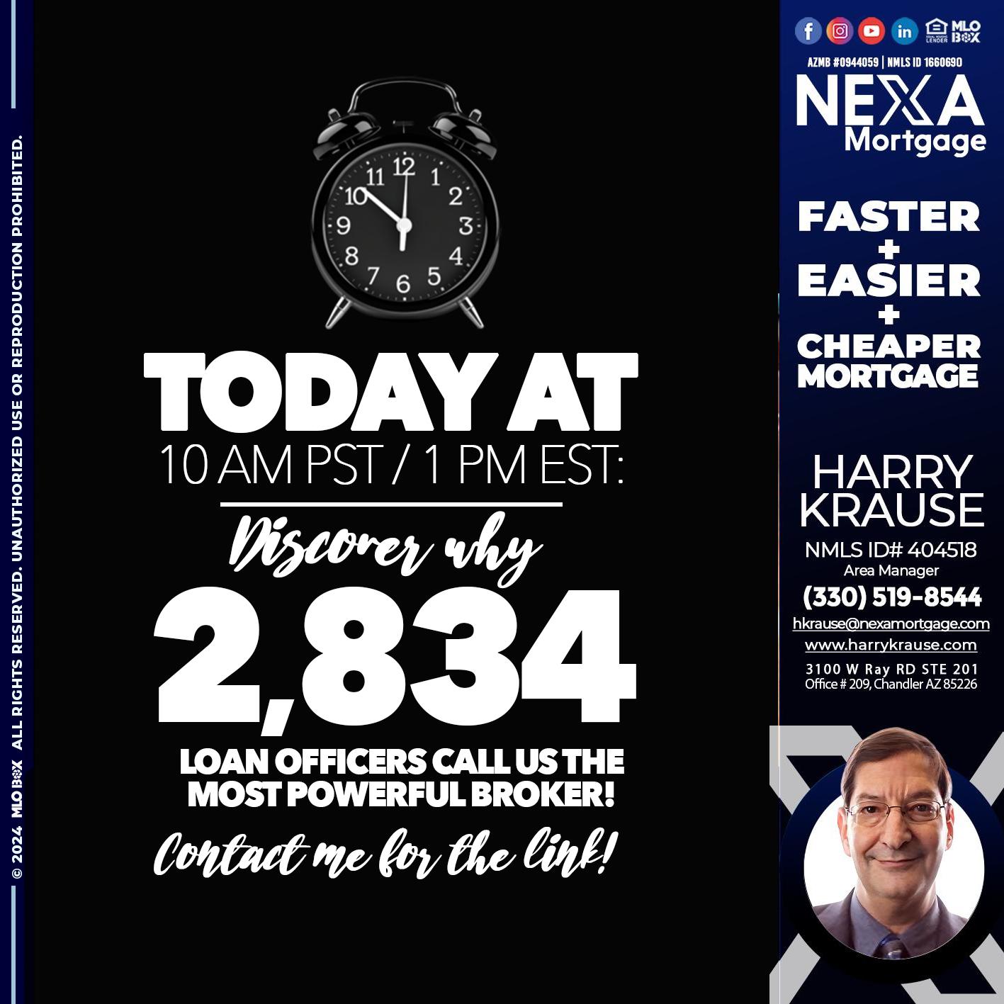 TODAY WHY NEXA - Harry Krause -Area Manager