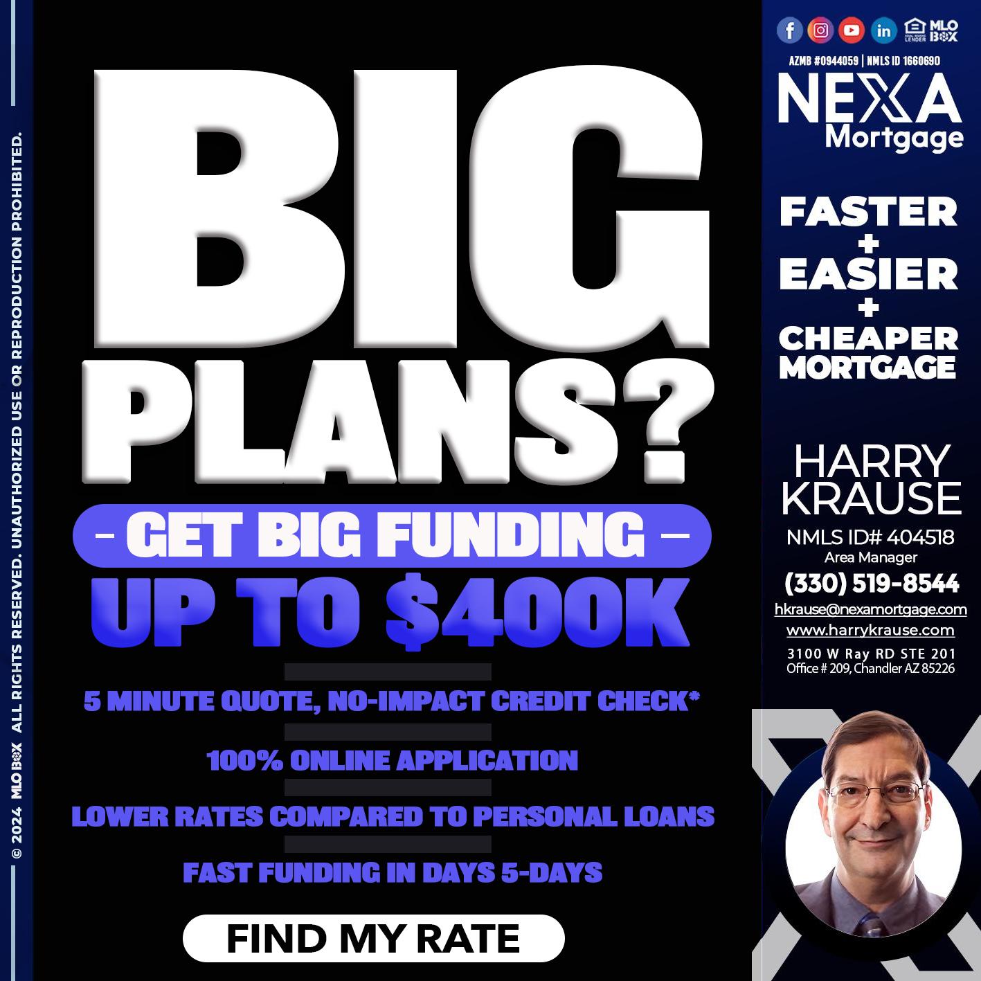 BIG PLANS - Harry Krause -Area Manager