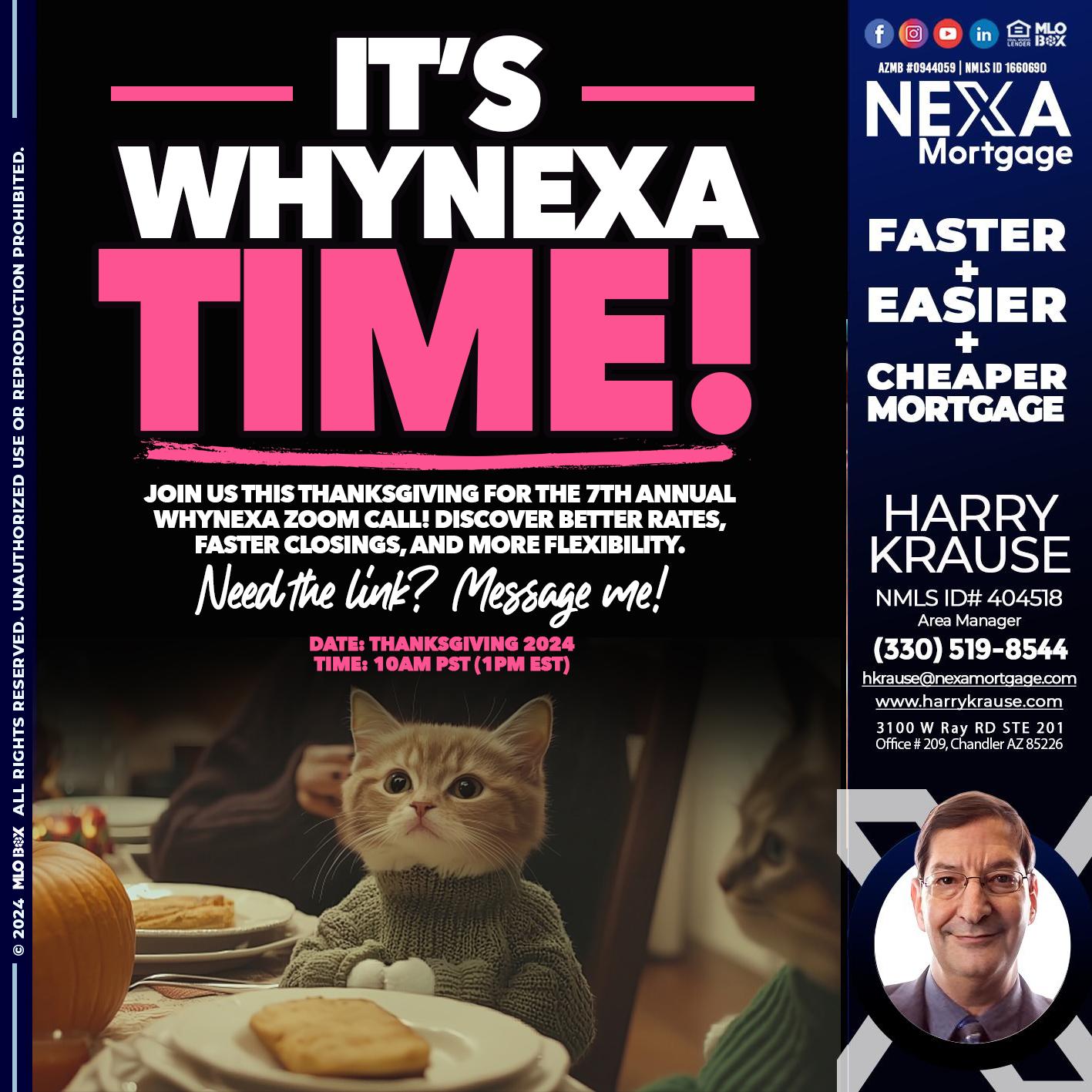 ITS WHY NEXA TIME - Harry Krause -Area Manager