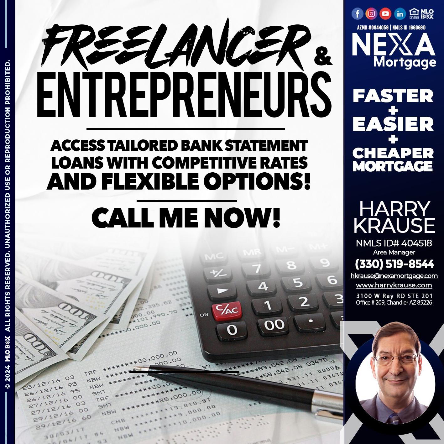 freelancer - Harry Krause -Area Manager