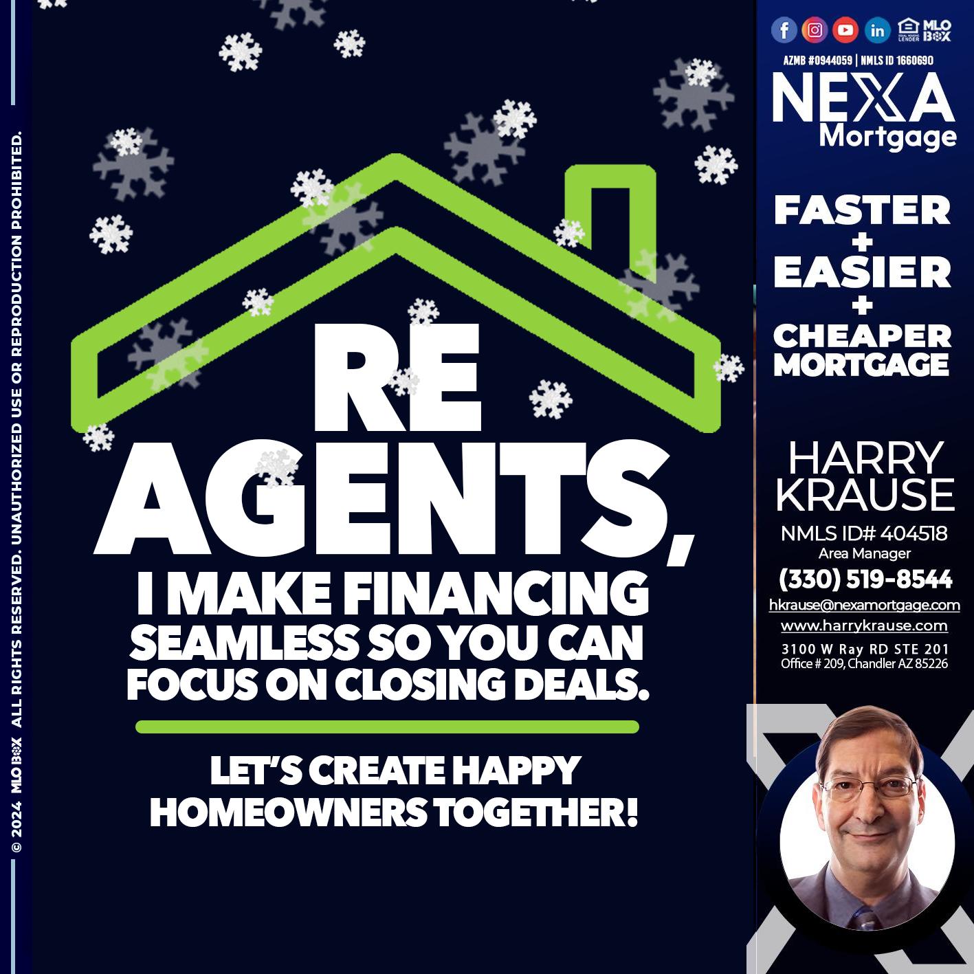 RE AGENTS - Harry Krause -Area Manager