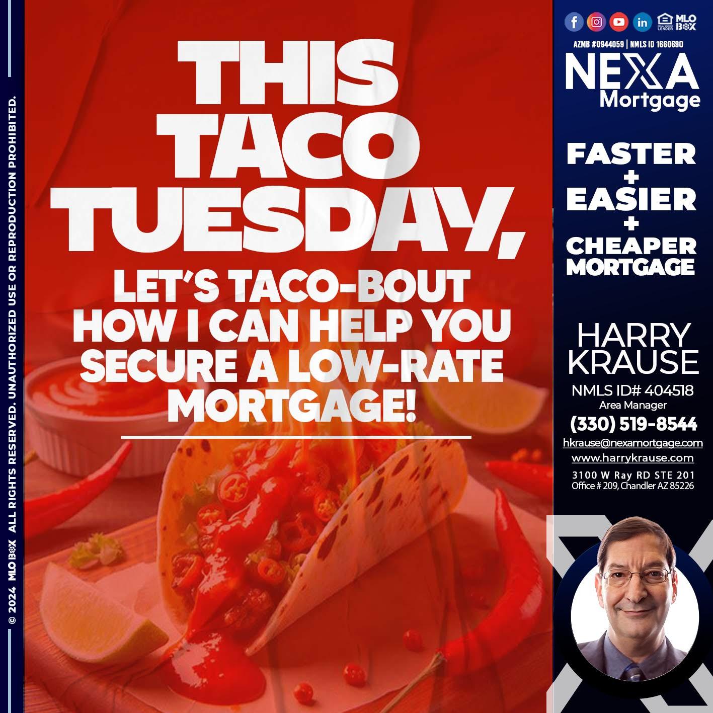 TACO TUESDAY - Harry Krause -Area Manager