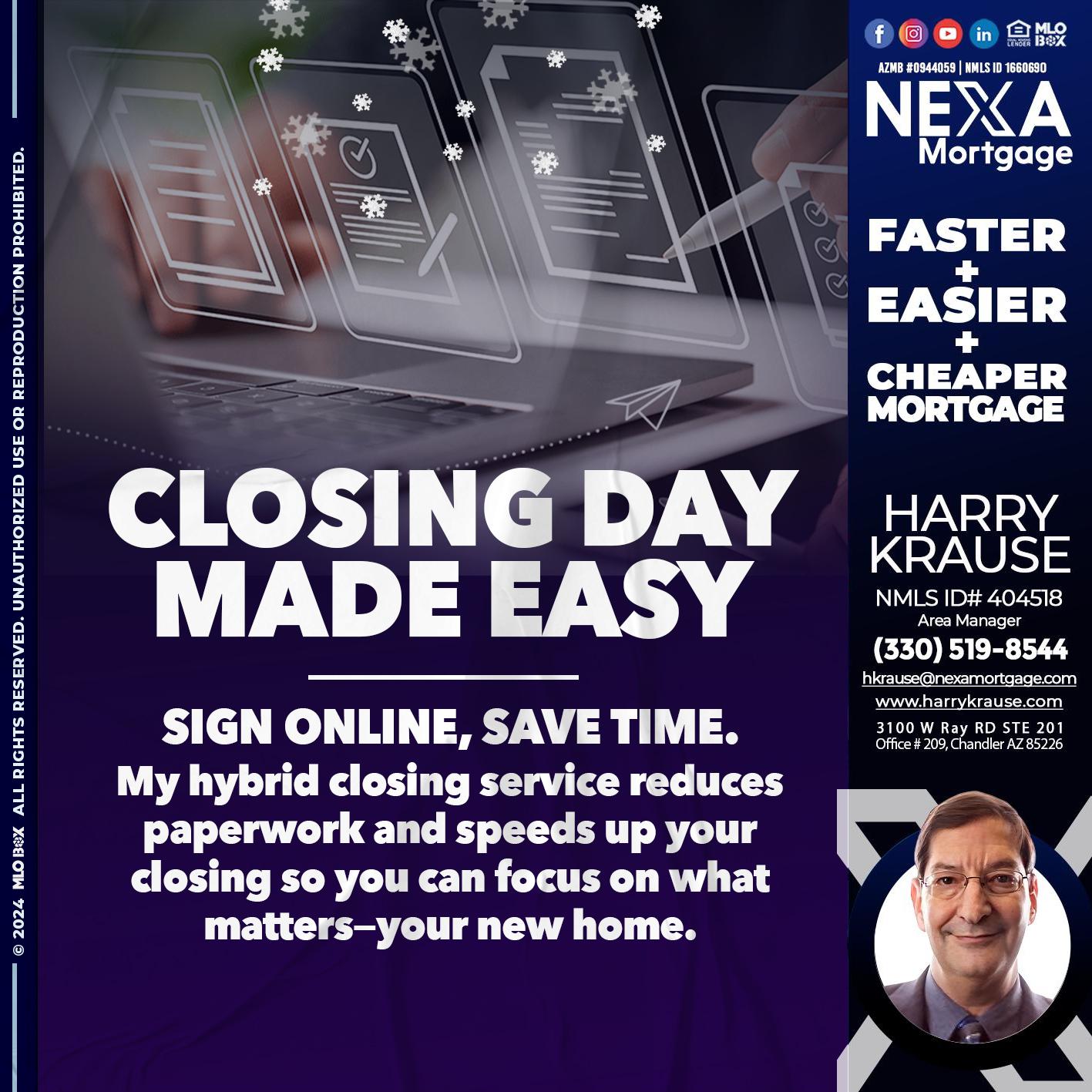 closing day - Harry Krause -Area Manager