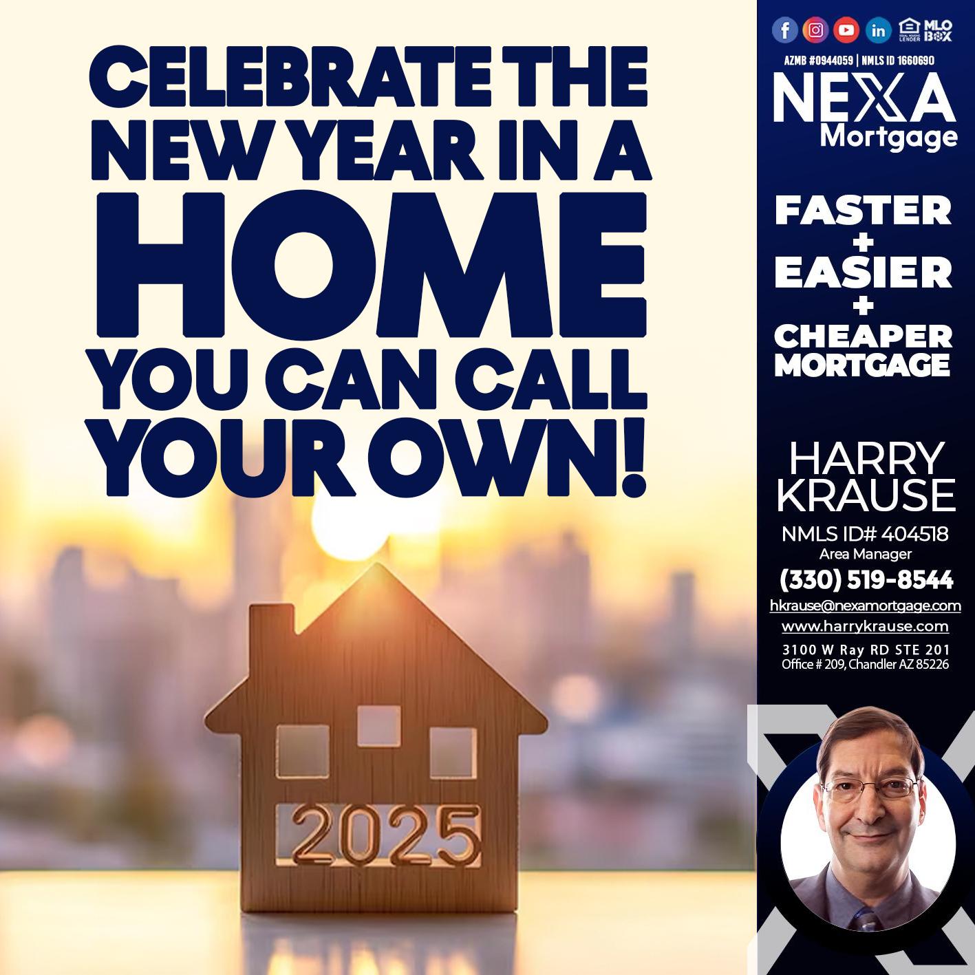 CELEBRATE THE NEW YEAR - Harry Krause -Area Manager