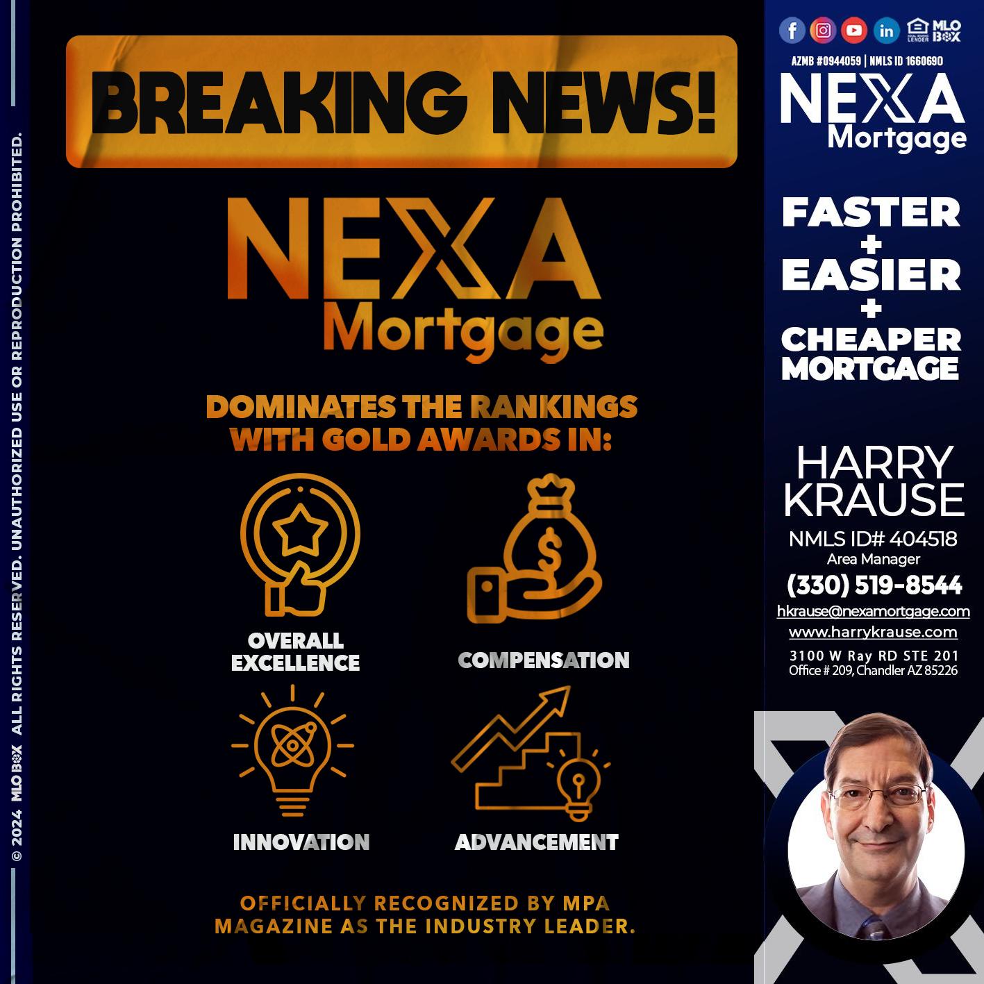 BREAKING NEWS - Harry Krause -Area Manager