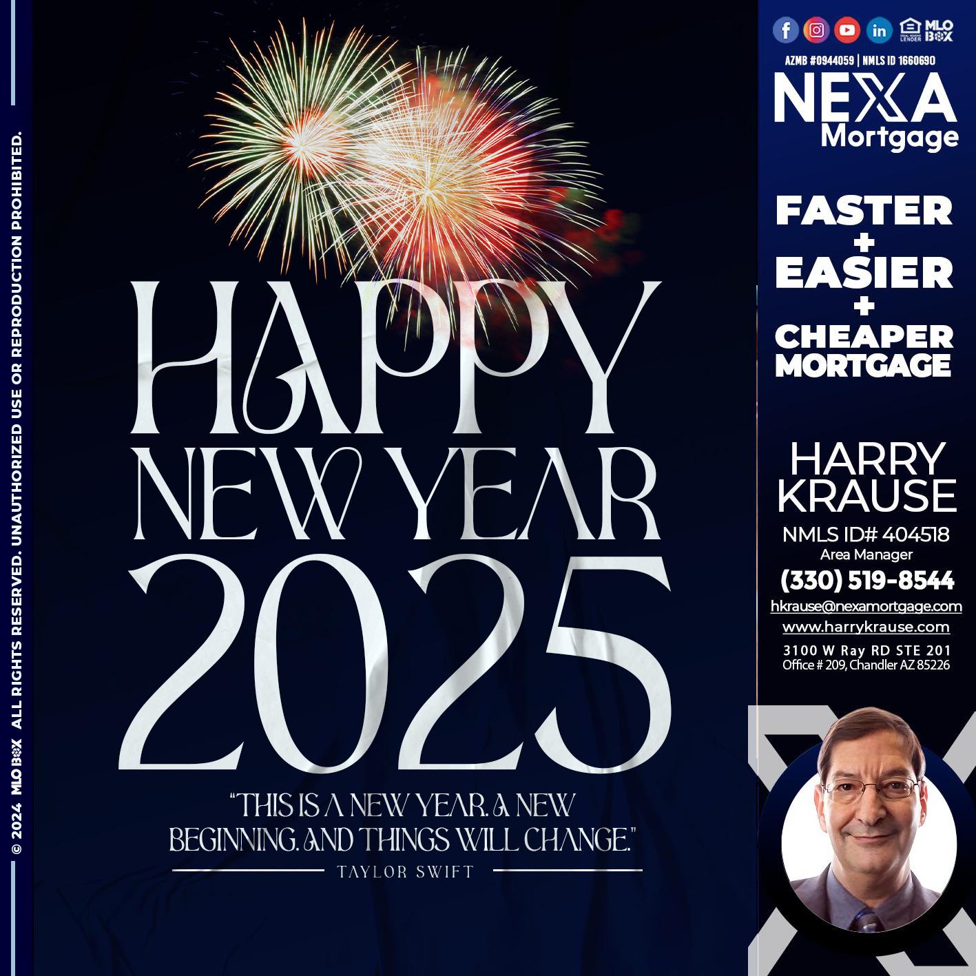 HAPPY NEW YEAR 2025 - Harry Krause -Area Manager