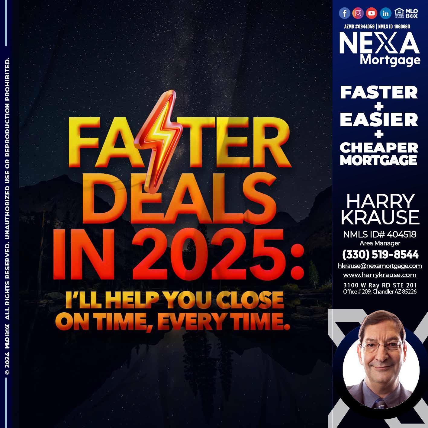 FASTER DEALS - Harry Krause -Area Manager